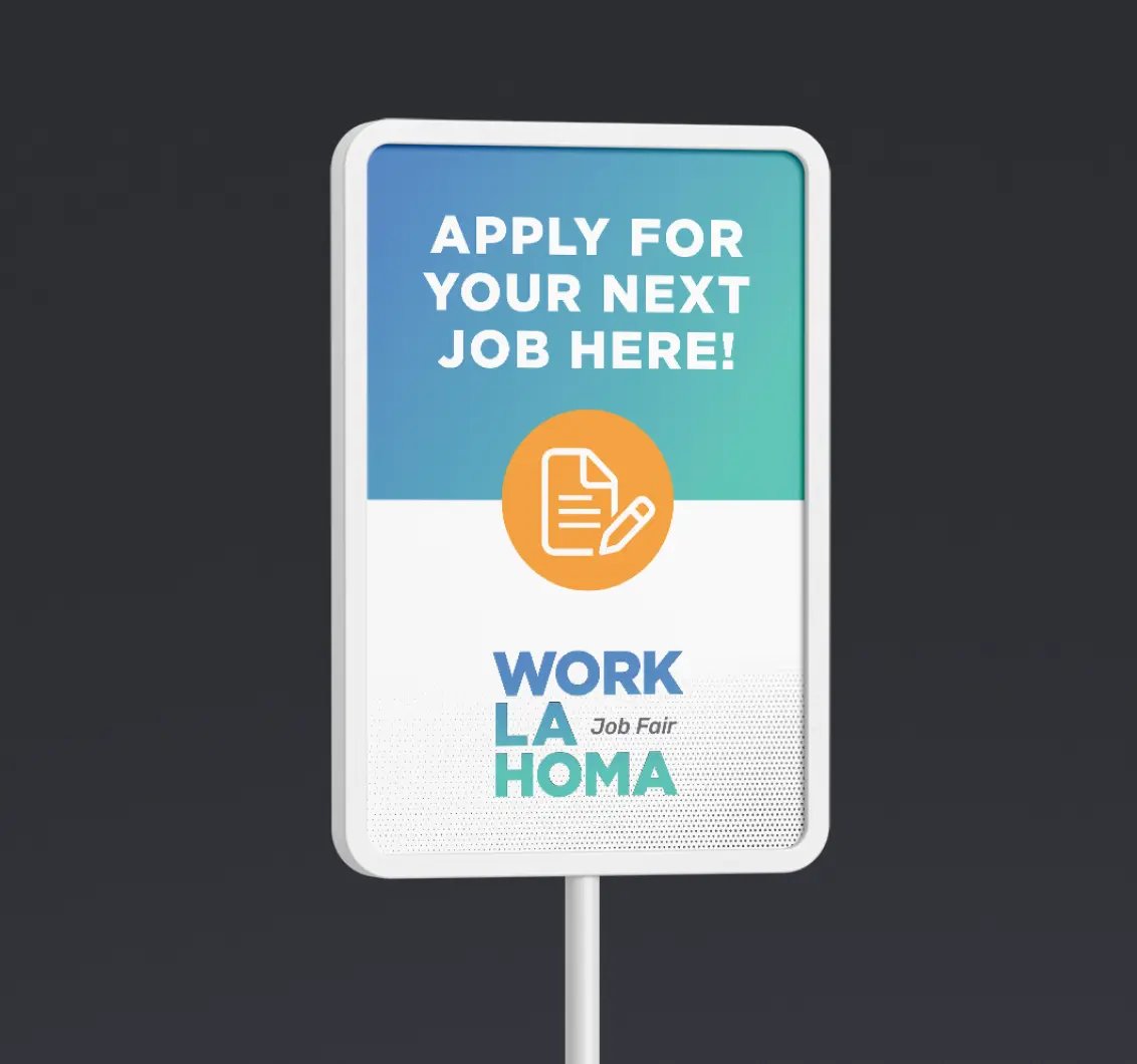 Apply for your next job here digital kiosk